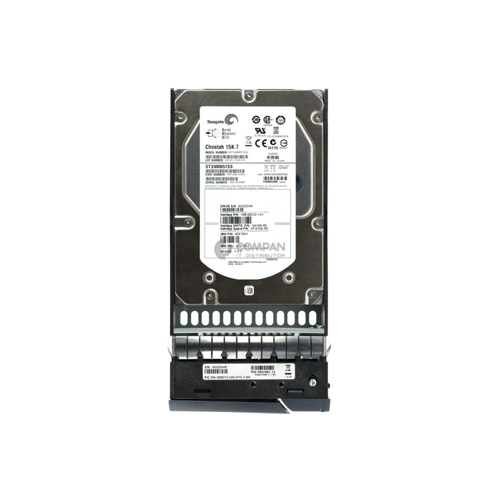 X410A-R5 NETAPP HDD 300GB 15K SAS 6G 3.5" LFF